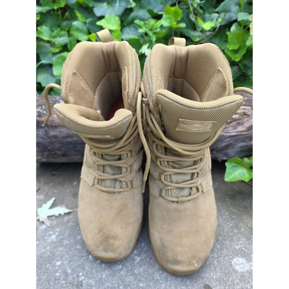 Merrell Tactical Combat Boots Men's 7.5 J17746 Desert Tan